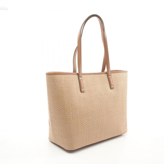 Straw Leather Tote Bag (Pre-Owned)