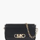 Leather Parker Shoulder Bag With Maxi Logo