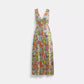 Coach Outlet Garden Floral Print Midi Dress