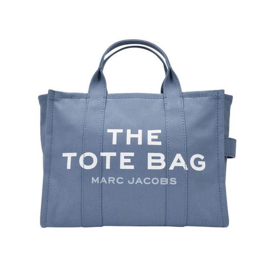 Medium Traveler Tote Bag in Blue Shadow Cotton