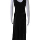 Max Mara Womens Scoop Neck Sleeveless A Line Maxi Dress Black