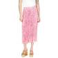 Women's Tonal-Print Pleated Midi Skirt