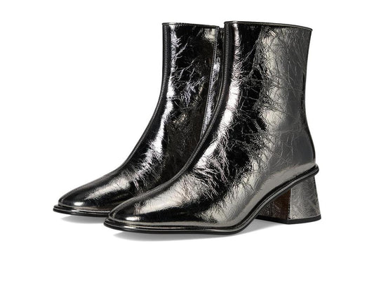 Gigi Crinkle Metallic Bootie