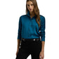 Classic Fit Satin Charmeuse Shirt