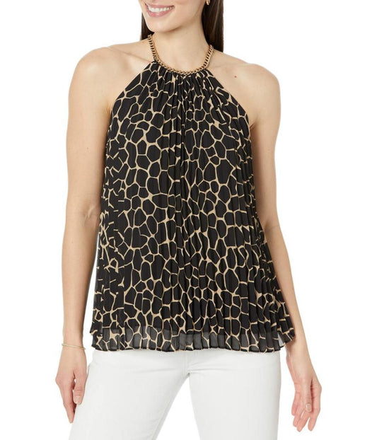 Giraffe Pleated Chain Top