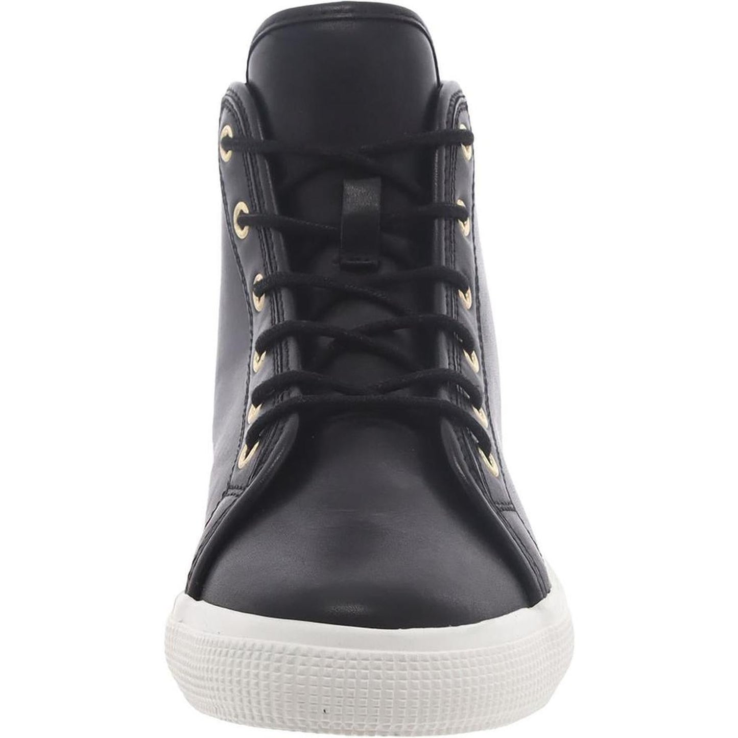 Jinger Womens Leather Fashion High-Top Sneakers