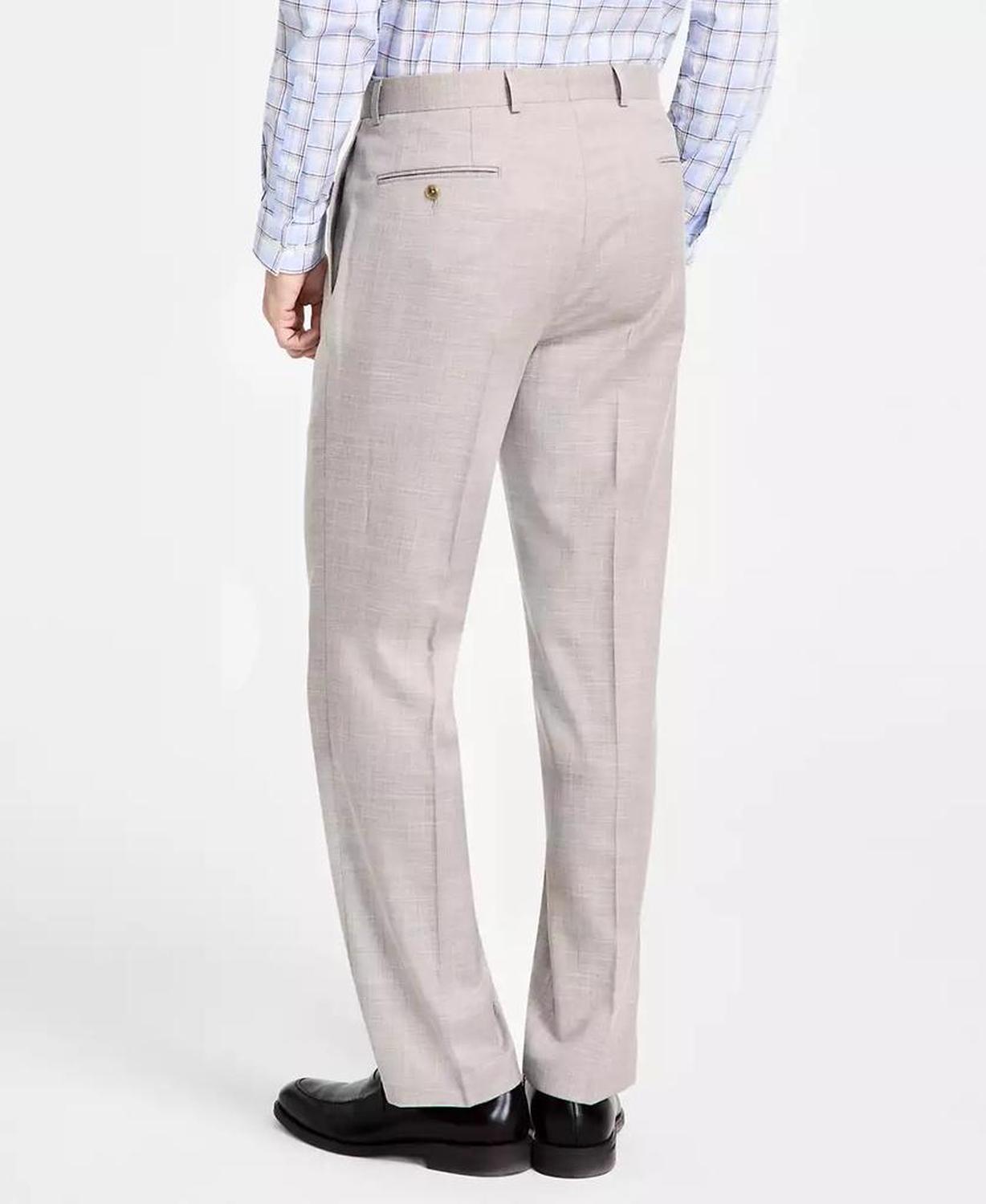 Men's Classic-Fit Sharkskin Dress Pants