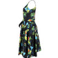 Marc Jacobs Parrot-Print Sleeveless Sweetheart Neckline Midi Dress in Multicolor Cotton