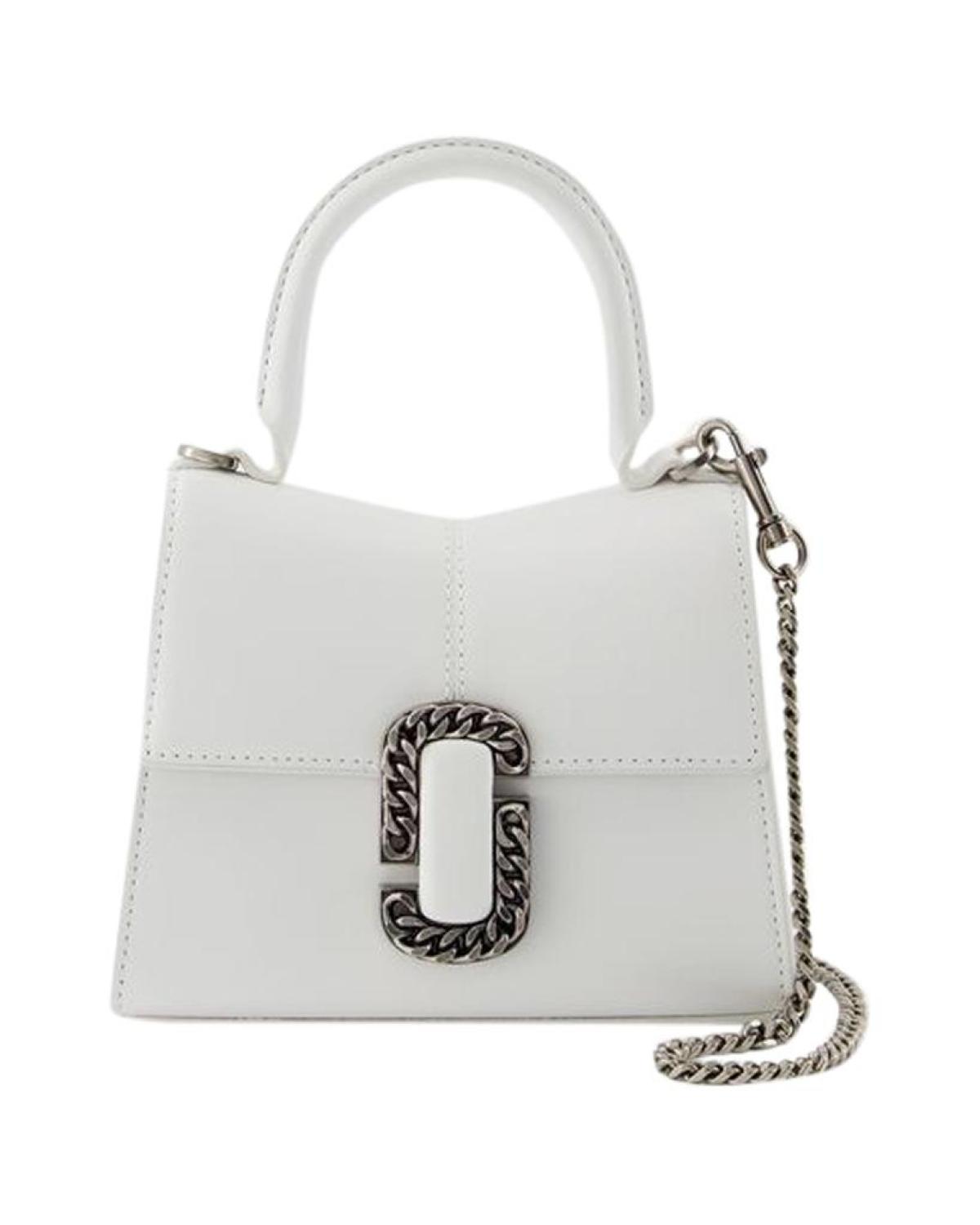 The Mini Top Handle Bag - Marc Jacobs - Leather - White