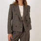 Nausica Blazer In Brown Grey