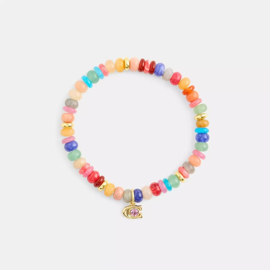 Coach Outlet Cosmic Coach Multi Bead Stretch Bracelet