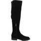 Womens Faux Suede Round Toe Over-The-Knee Boots