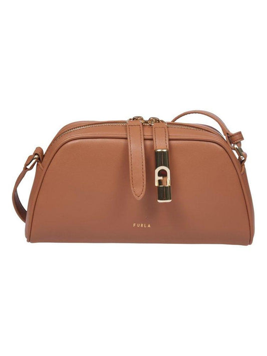 Furla Logo Printed Zipped Crossbody Bag