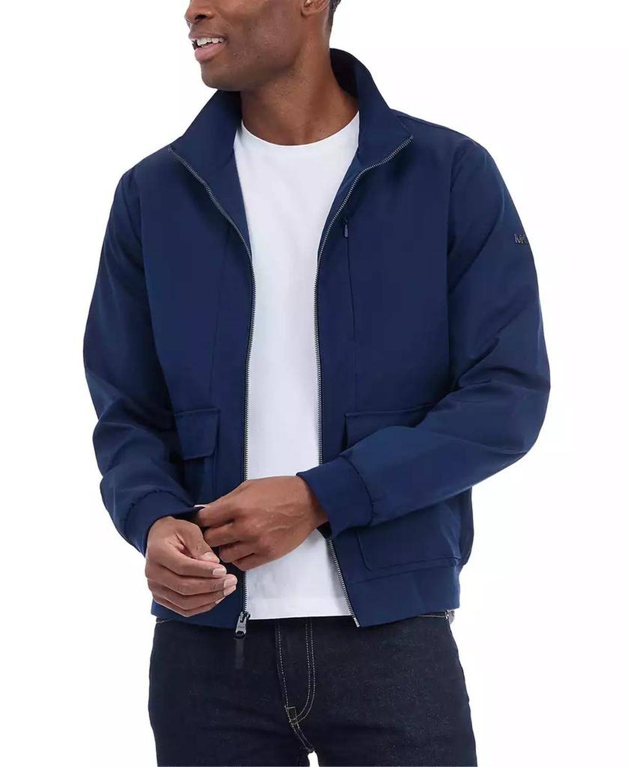 Men's Solid-Color Stand-Collar Hipster Jacket