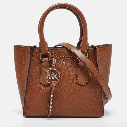 Michael Kors Brown Leather Small Kris Tote