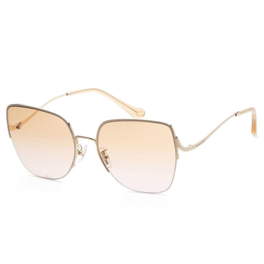 Coach Women's 60mm Shiny Light Gold Sunglasses HC7156D-90052D-60