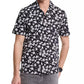 Men's Relaxed Fit Short Sleeve Button-Front Floral Print Camp Shirt