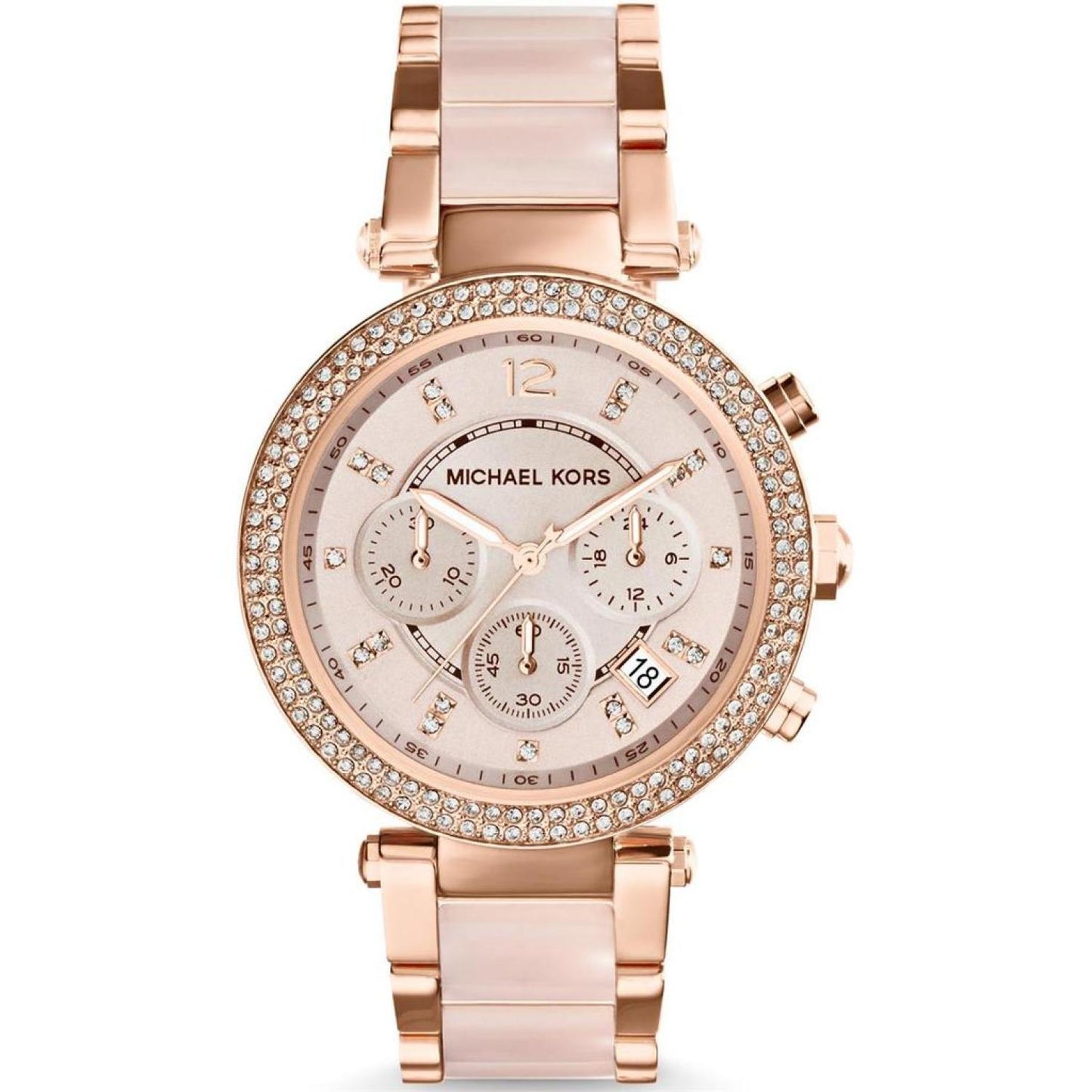 Michael Kors Parker MK5896 Women's Rose Gold Chronograph 39mm Watch