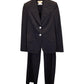 Michael Kors Blazer and Pants Suit Set in Black Cotton Wool