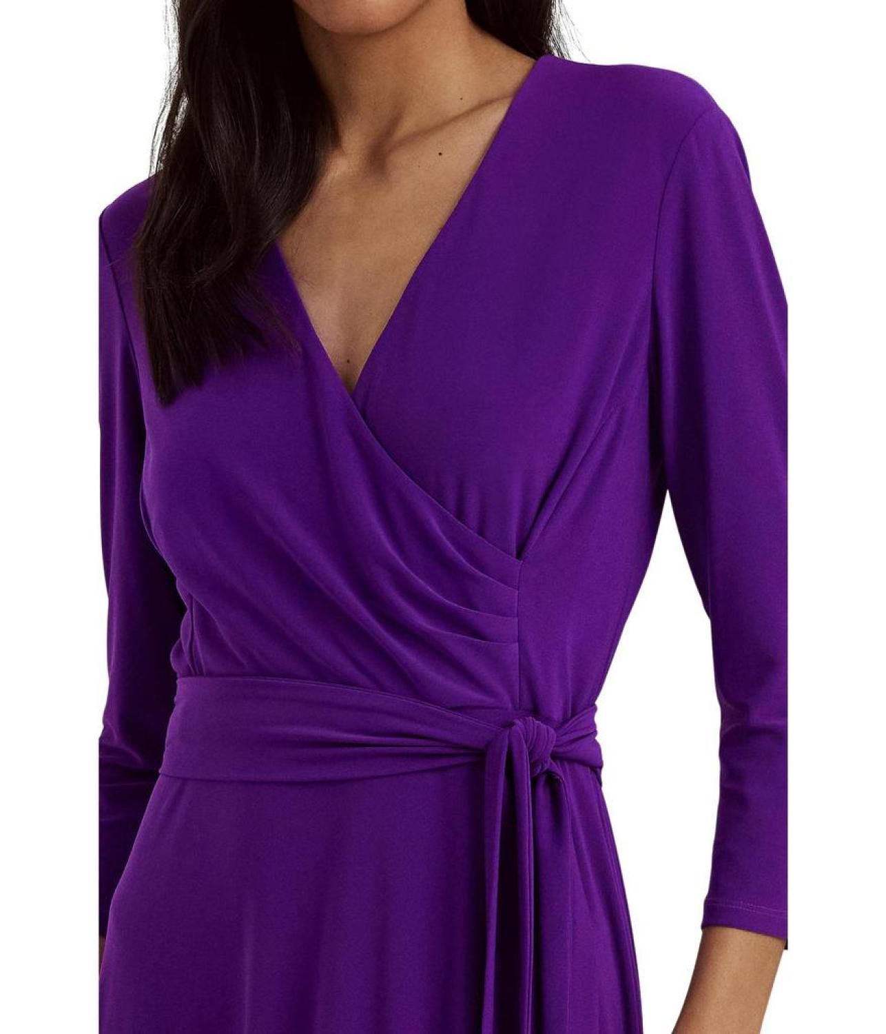 Surplice Jersey Dress