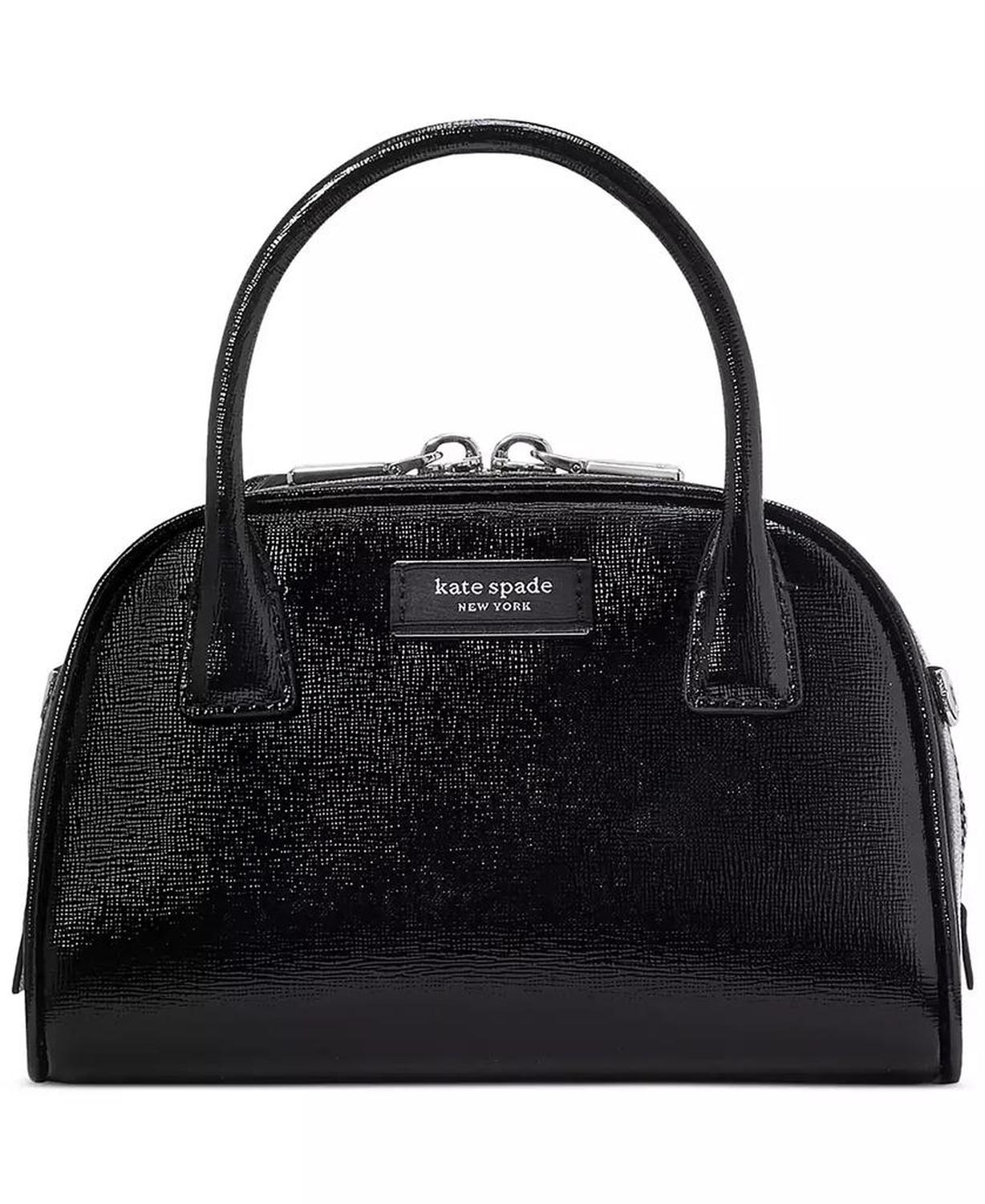 Sam Icon Shiny Saffiano Leather Mini Duffle