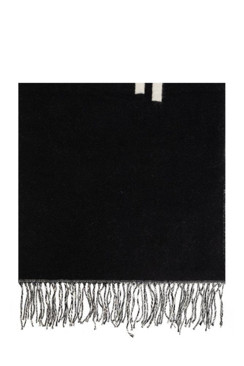 Marc Jacobs Logo Jacquard Fringed-Edge Scarf