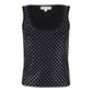 Michael Kors Studded Stretch Cropped Tank Top