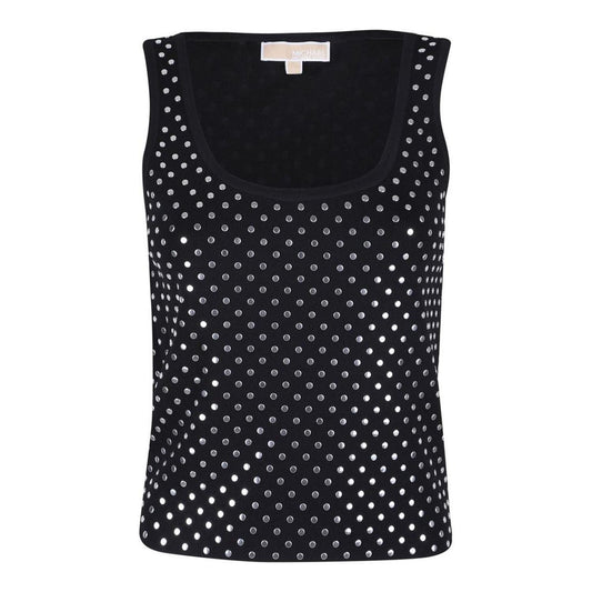 Michael Kors Studded Stretch Cropped Tank Top