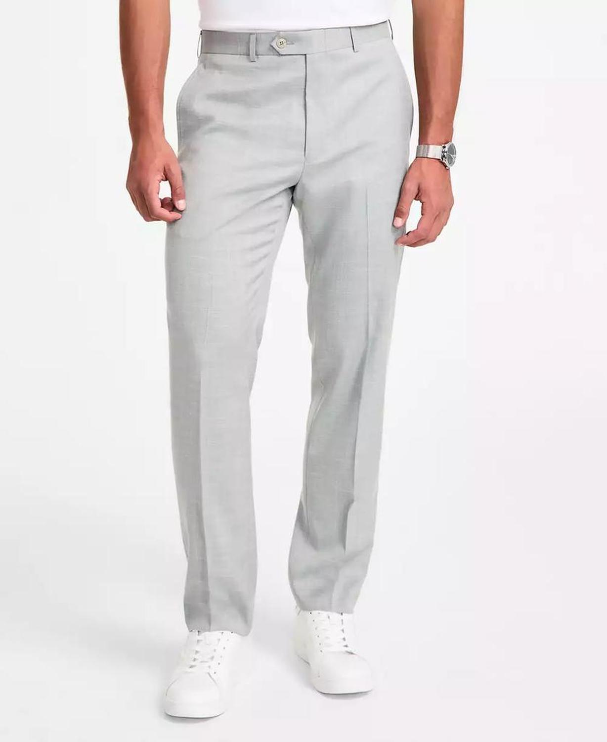 Men's Classic-Fit Sharkskin Dress Pants