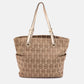 Michael Kors Beige/brown Signature Canvas Jet Set Tote