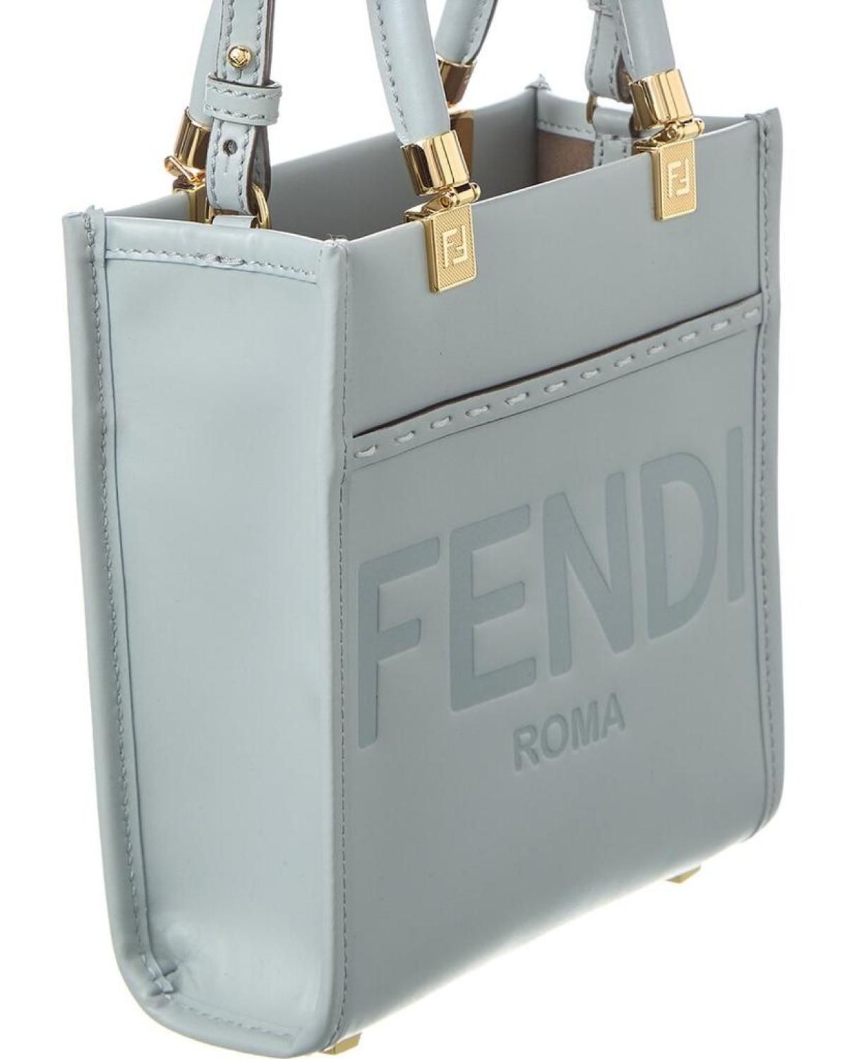 FENDI Sunshine Mini Leather Tote