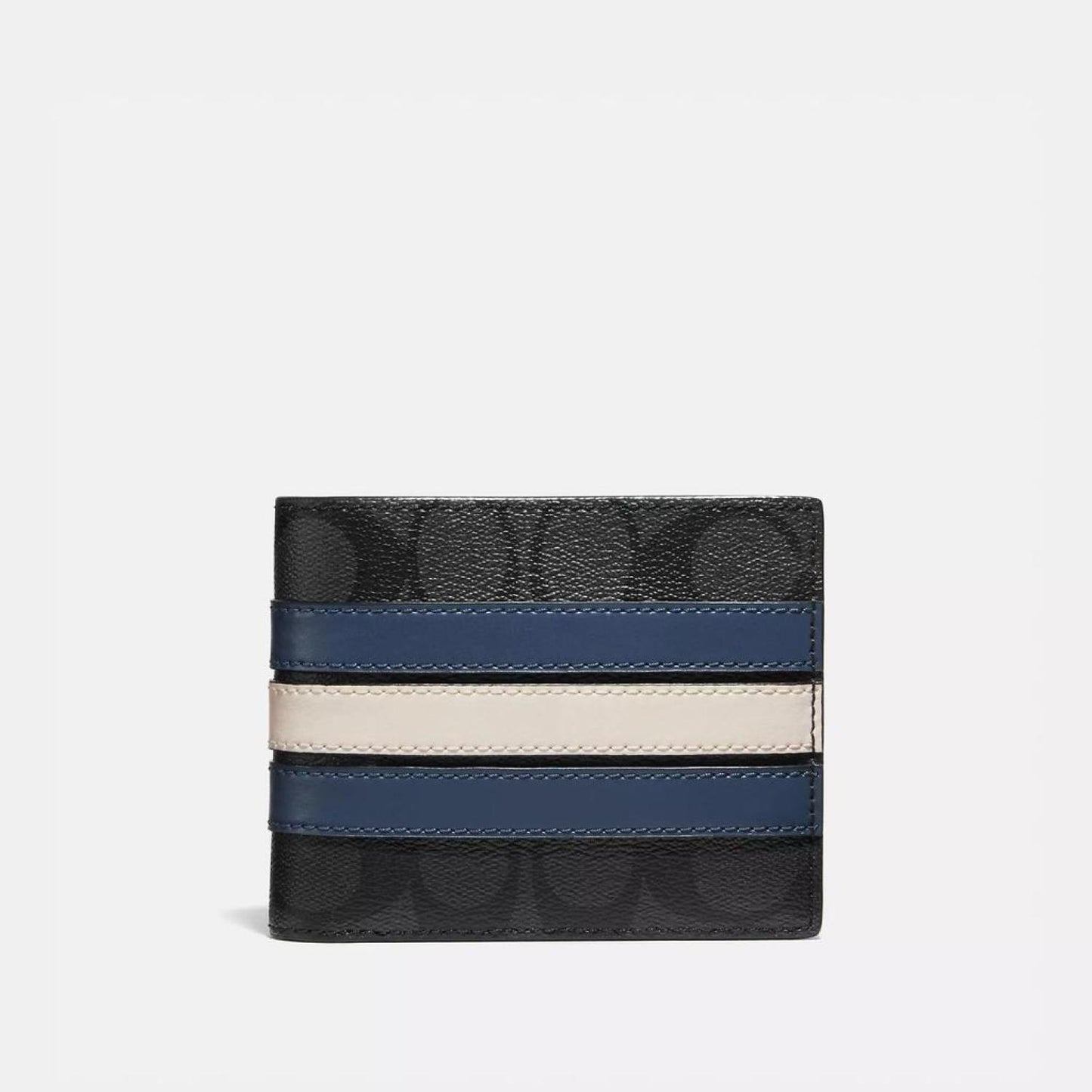 Coach Outlet 3 In 1 Wallet In Signature Canvas With Varsity Stripe