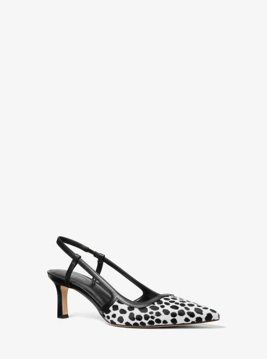 Alora Cheetah Print Calf Hair Slingback Pump