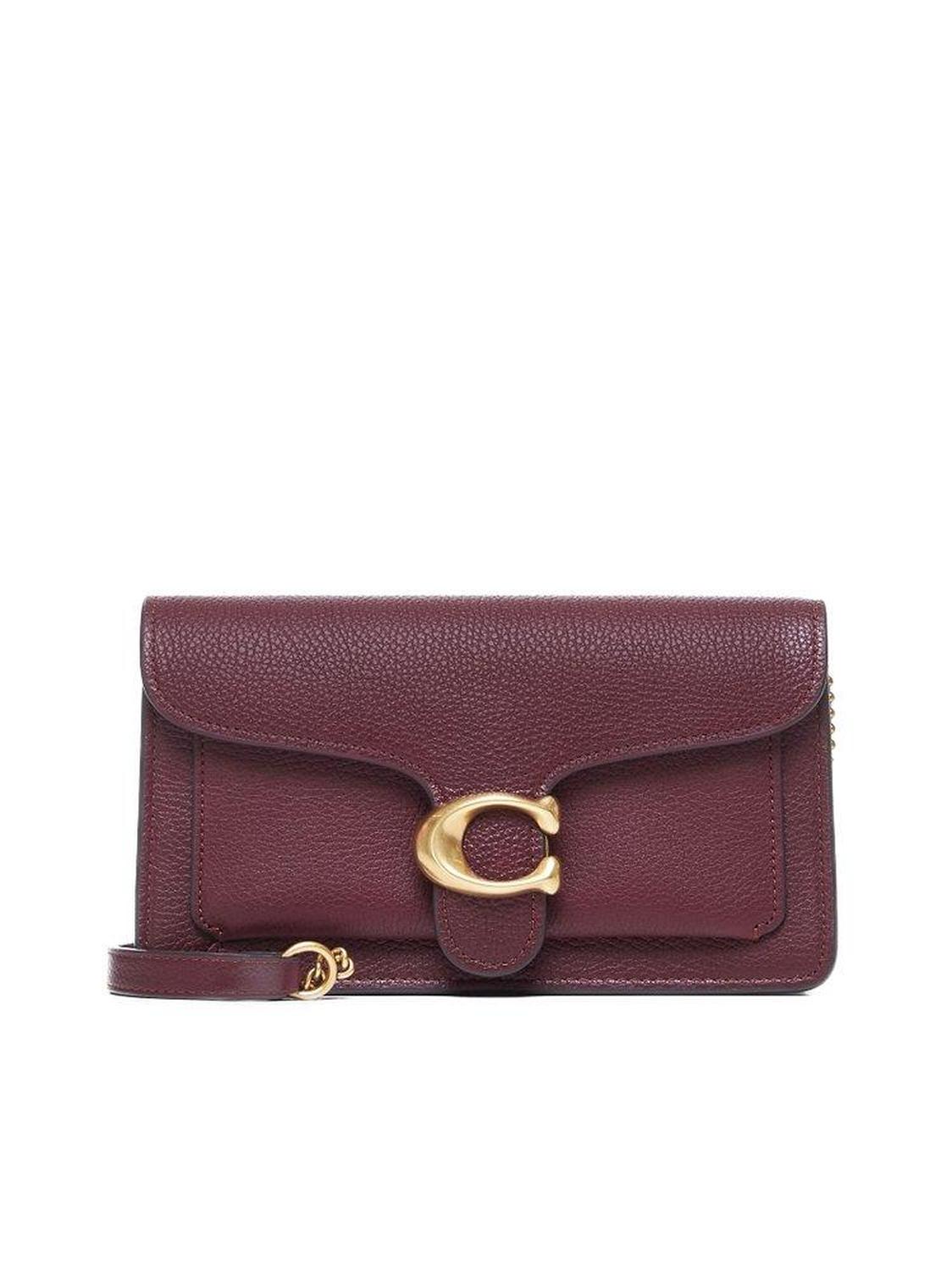 Coach Tabby Logo Plaque Chained Clutch Bag