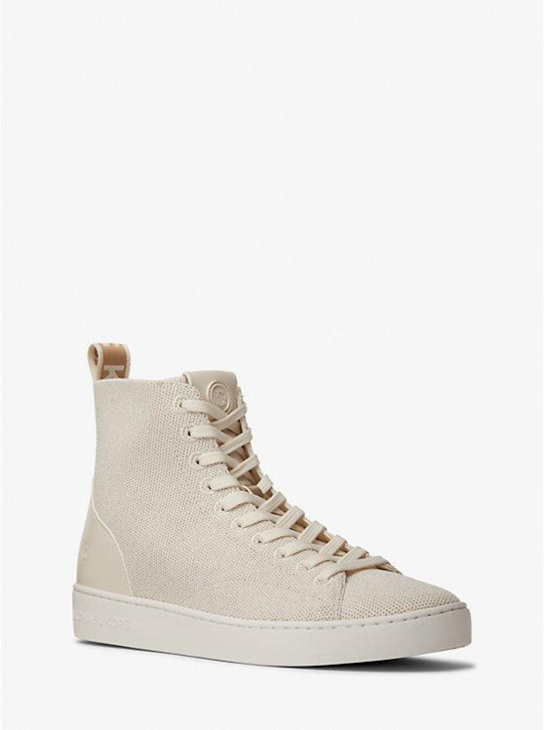 Edie Metallic Knit High-Top Sneaker