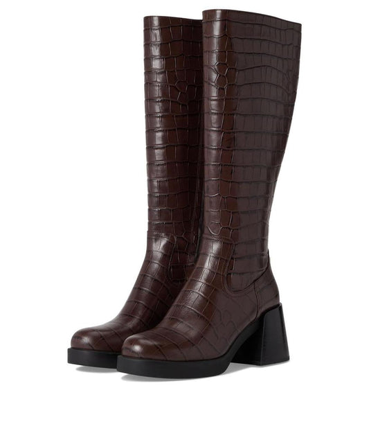 Natasha Embossed Croc Boot