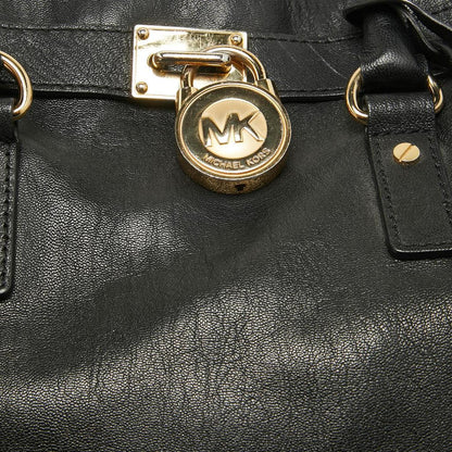 Michael Kors Black Leather Large Hamilton North South Tote