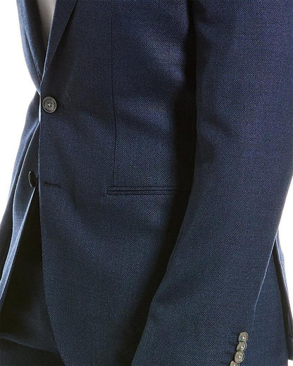 BOSS Hugo Boss Wool Suit with Flat Front Pant