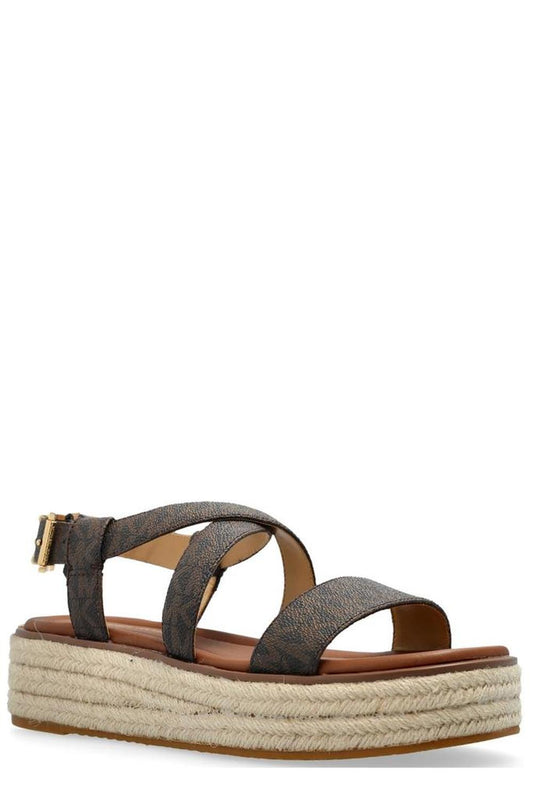 Michael Michael Kors Lynn Signature Logo Platform Espadrille Sandals