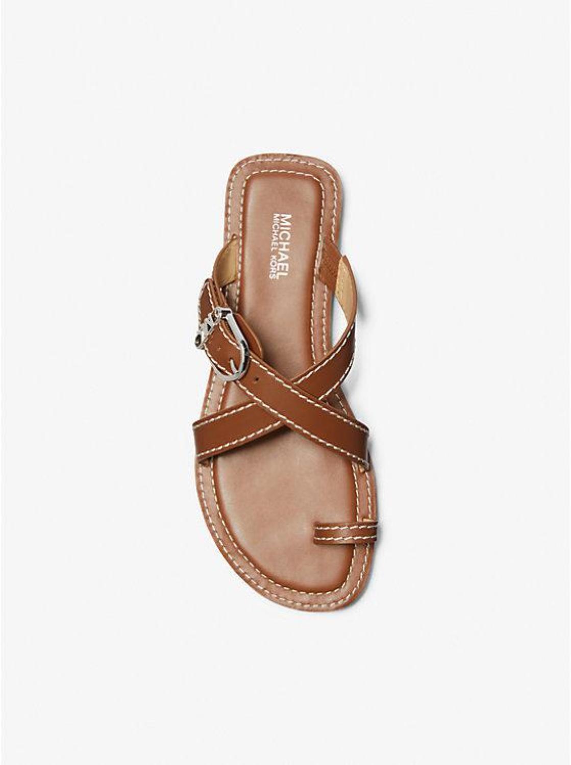 Ashton Leather Flat Sandal