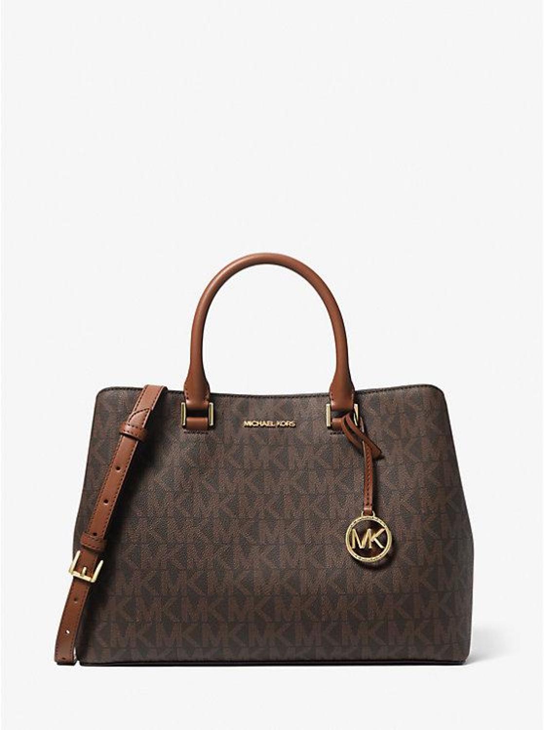 Savannah Large Signature Logo Satchel