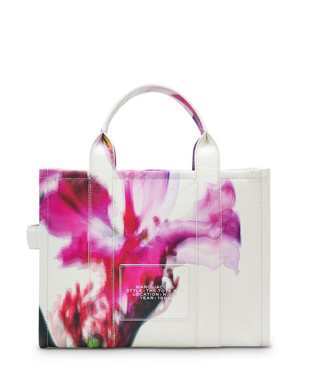 The Future Floral Leather Medium Tote Bag