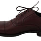 Dolce & Gabbana Elegant Bordeaux Leather Dress Shoes