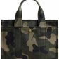 Camo Print Canvas Small Cargo Tote 26