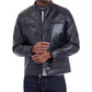 Men's Faux Leather Moto Jacket