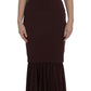 Dolce & Gabbana Elegant Bordeaux Sheath Dress