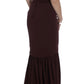 Dolce & Gabbana Elegant Bordeaux Sheath Dress