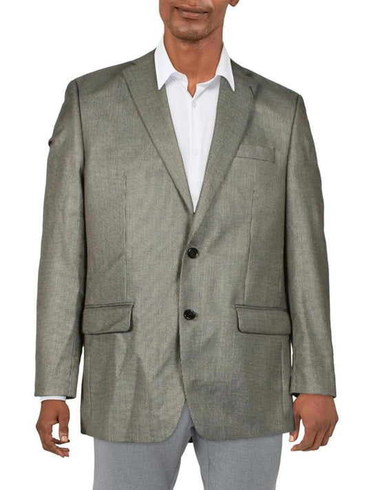 Lexington Mens Woven Pattern Two-Button Blazer