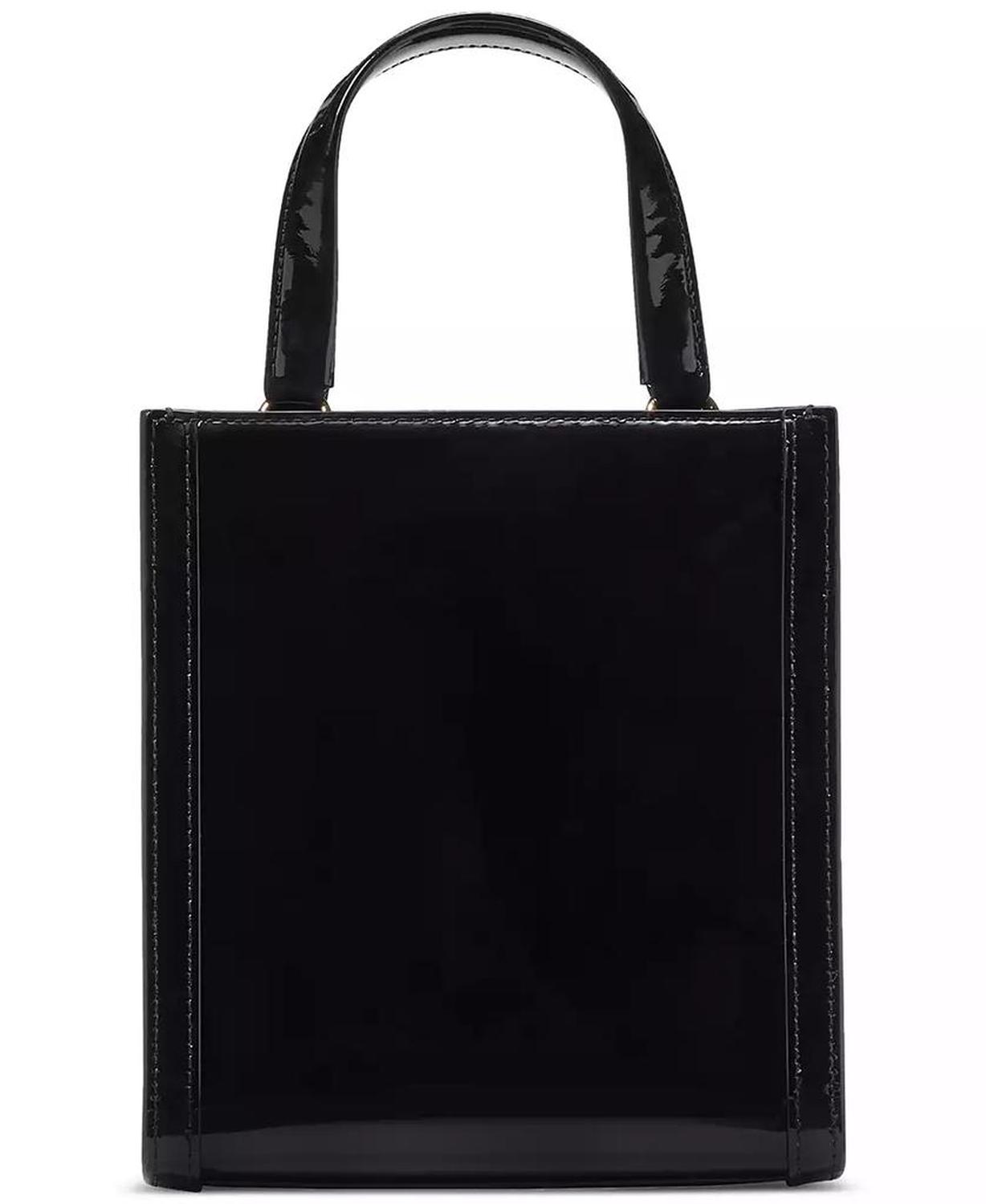 Key to My Heart Embossed Patent Leather Manhattan Mini Tote