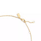 Gold-Tone Signature Stitched Hangtag Pendant Necklace